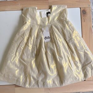 NWT shiny gold dress with bloomer